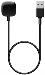 Fitbit charging cable with a USB plug on one end